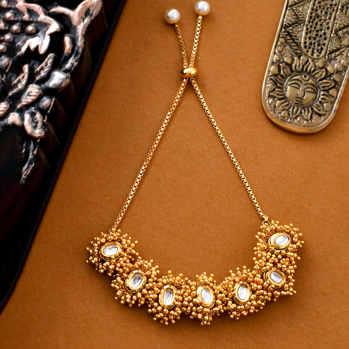 Center Pcs Filigree Gold Plated Fashion Bracelet Men's Jewellery - Gem O  Sparkle