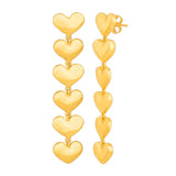 Straight Hearts Rummy Earrings